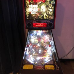 The walking dead themed pinball machine